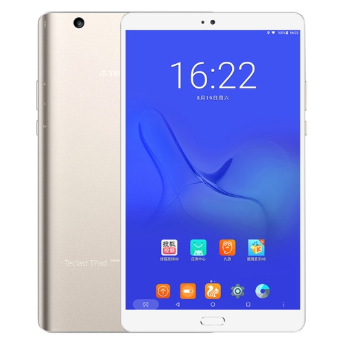 

Teclast T8 Tablet, 4GB+64GB, Fingerprint Identification, 8.4 inch Android 7.0 MTK8176 Hexa Core 1.7GHz, Support OTG & Bluetooth & Dual Band WiFi, US Plug(Gold)