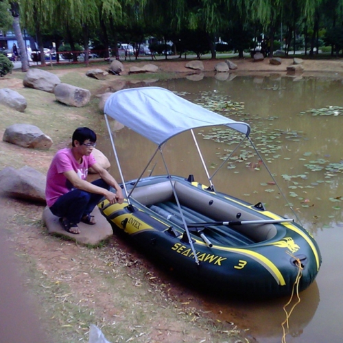 Outdoor Folding Awning Canoe Rubber Inflatable Boat Parasol Tent for 2-5 Person,Boat is not Included (White)
Outdoor Folding Awning Canoe Rubber Inflatable Boat Parasol Tent for 2-5 Person,Boat is not Included (White)