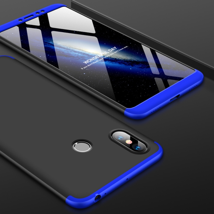 GKK Three Stage Splicing Full Coverage PC Case for Xiaomi Mi Max 3 (Black+Blue) 
GKK Three Stage Splicing Full Coverage PC Case for Xiaomi Mi Max 3 (Black+Blue)