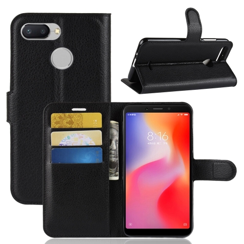 Litchi Texture Horizontal Flip Leather Case for Xiaomi Redmi 6, with Wallet & Holder & Card Slots (Black)
Litchi Texture Horizontal Flip Leather Case for Xiaomi Redmi 6, with Wallet & Holder & Card Slots (Black)