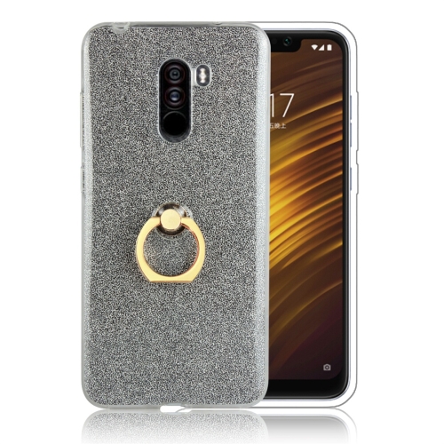Glittery Powder Shockproof TPU Protective Case for Xiaomi Pocophone F1, with 360 Degree Rotation Ring Holder (Black)
Glittery Powder Shockproof TPU Protective Case for Xiaomi Pocophone F1, with 360 Degree Rotation Ring Holder (Black)