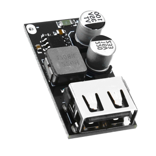 

LDTR-WG0270 DC Buck Module 12V24V to QC3.0 Single USB Mobile Charging Board (Black)