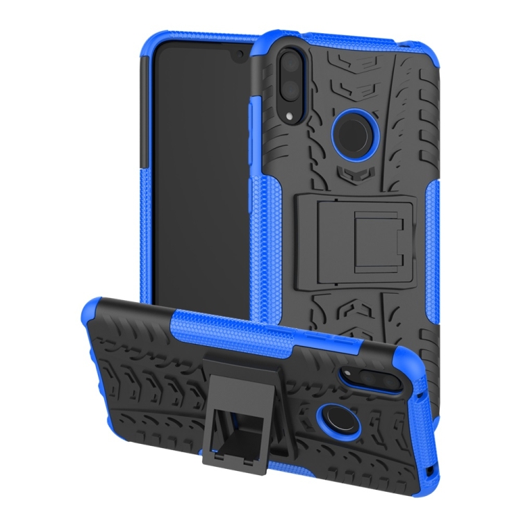 Tire Texture TPU+PC Shockproof Case for Huawei Y7 Pro 2019 / Enjoy 9, with Holder (Blue)
Tire Texture TPU+PC Shockproof Case for Huawei Y7 Pro 2019 / Enjoy 9, with Holder (Blue)