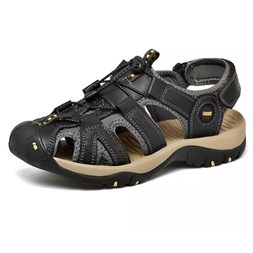 First Layer Cowhide Flexible and Comfortable Outdoor Casual Beach Sandals for Men (Color:Black Size:41)
First Layer Cowhide Flexible and Comfortable Outdoor Casual Beach Sandals for Men (Color:Black Size:41)