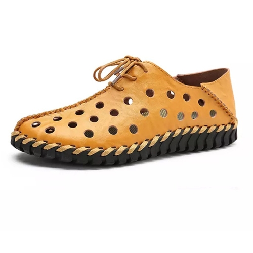 First Layer Leather Non-slip Wear-resistant and Comfortable Breathable Outdoor Casual Hole Shoes for Men (Color:Yellow Size:43)
First Layer Leather Non-slip Wear-resistant and Comfortable Breathable Outdoor Casual Hole Shoes for Men (Color:Yellow Size:43)