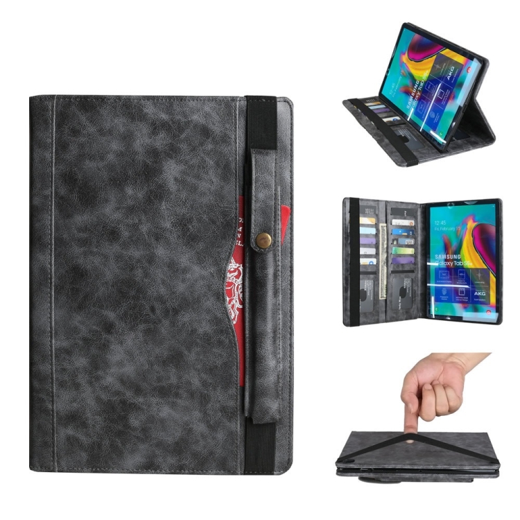 Crazy Horse Texture Horizontal Flip Leather Case for Galaxy Tab S 5E 10.5 / T720 / T725, with Card Slots & Pen Slot & Holder & Wallet (Grey)
Crazy Horse Texture Horizontal Flip Leather Case for Galaxy Tab S 5E 10.5 / T720 / T725, with Card Slots & Pen Slot & Holder & Wallet (Grey)
