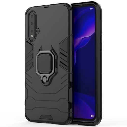 PC +TPU Shockproof Protective Case for Huawei Nova 5, with Magnetic Ring Holder (Black)
PC +TPU Shockproof Protective Case for Huawei Nova 5, with Magnetic Ring Holder (Black)