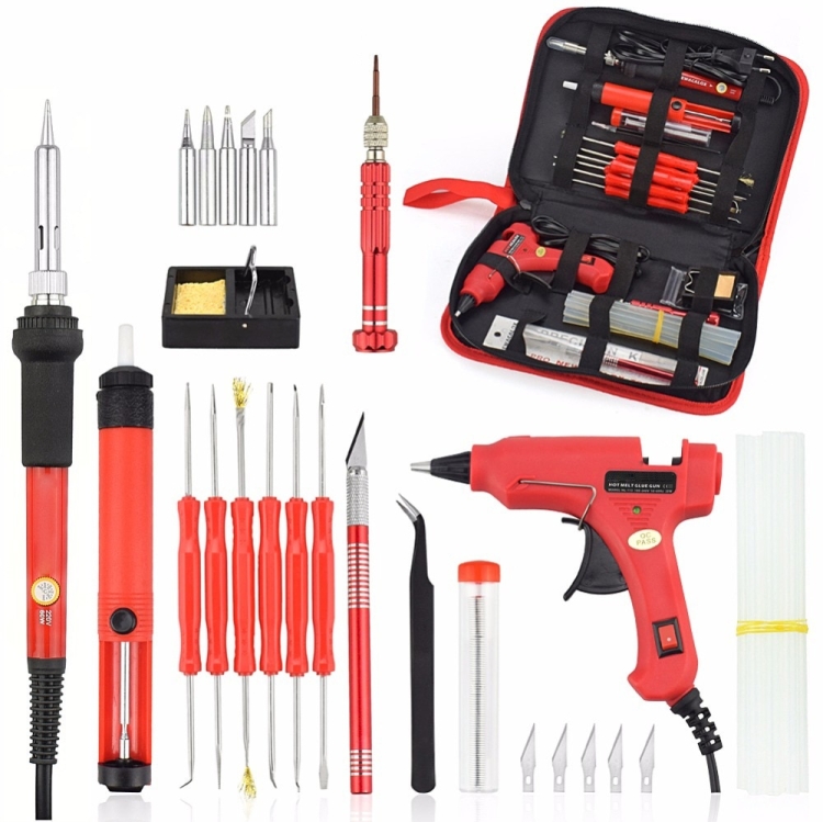 DIY Adjustable Temperature Electric Soldering Iron Welding Screwdriver Glue Repair Carving Knife Repair Tool Kit(Color:Red Size:US Plug)
DIY Adjustable Temperature Electric Soldering Iron Welding Screwdriver Glue Repair Carving Knife Repair Tool Kit(Color:Red Size:US Plug)
