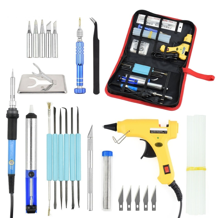 DIY Adjustable Temperature Electric Soldering Iron Welding Screwdriver Glue Repair Carving Knife Repair Tool Kit(Color:Yellow Size:EU Plug)
DIY Adjustable Temperature Electric Soldering Iron Welding Screwdriver Glue Repair Carving Knife Repair Tool Kit(Color:Yellow Size:EU Plug)