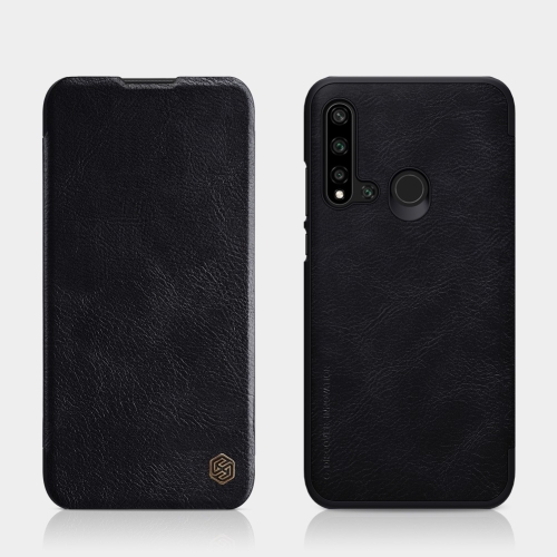 

NILLKIN QIN Series Crazy Horse Texture Horizontal Flip Leather Case for Huawei Nova 5i / P20 Lite (2019), with Card Slot (Black)