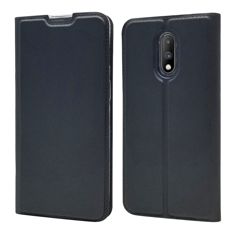 Electric Pressed Plain Texture Ultra-thin Magnetic Suction TPU + PU Leather Case for OnePlus 7, with Holder & Card Slot (Black Grey)
Electric Pressed Plain Texture Ultra-thin Magnetic Suction TPU + PU Leather Case for OnePlus 7, with Holder & Card Slot (Black Grey)