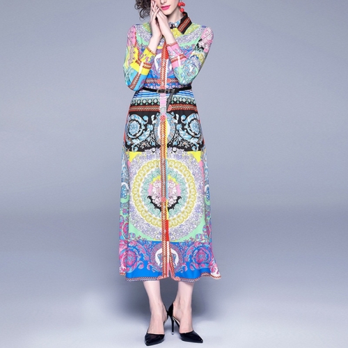 Fashion Printed Single-breasted Lapel Slim Dress(Color:As Show Size:M)
Fashion Printed Single-breasted Lapel Slim Dress(Color:As Show Size:M)