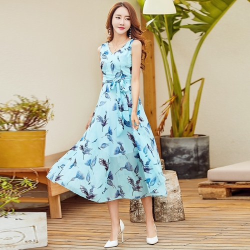 Sexy Slim Slimming V-neck Chiffon Dress Mid-length Dress Seaside Holiday Dress (Color:Blue Size:L)
Sexy Slim Slimming V-neck Chiffon Dress Mid-length Dress Seaside Holiday Dress (Color:Blue Size:L)