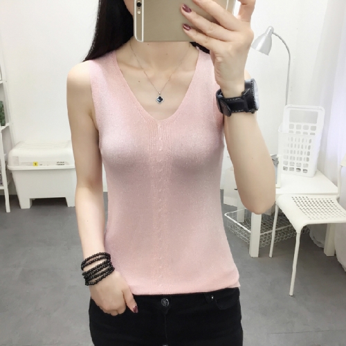 Ice Silk Knit Vest Loose Light Silk T-shirt Bottoming Shirt (Color:Pink Size:Free Size)
Ice Silk Knit Vest Loose Light Silk T-shirt Bottoming Shirt (Color:Pink Size:Free Size)