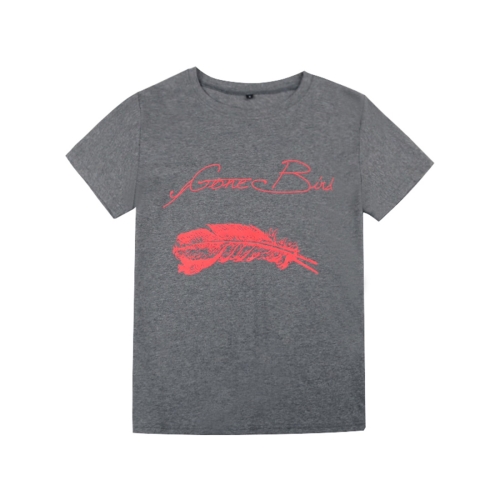 Loose, Slim And Versatile Short Sleeve Cotton Printed Letter T-shirt (Color:Dark Gray Size:XL)
Loose, Slim And Versatile Short Sleeve Cotton Printed Letter T-shirt (Color:Dark Gray Size:XL)