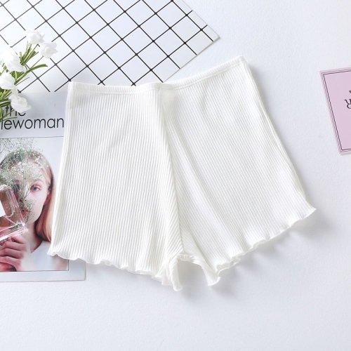 Solid Color Knitted Threaded Safety Shorts Anti-fade Shorts Leggings for Women (Color:White Size:Free Size)
Solid Color Knitted Threaded Safety Shorts Anti-fade Shorts Leggings for Women (Color:White Size:Free Size)