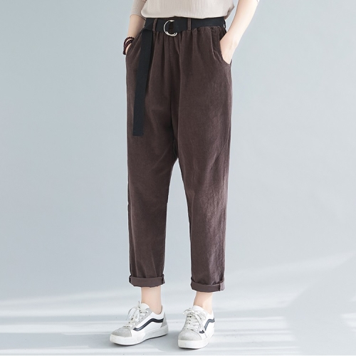 Retro Art All-match Casual Trousers Autumn And Winter Solid Color Corduroy Elastic Pants (Color:Brown Size:L)
Retro Art All-match Casual Trousers Autumn And Winter Solid Color Corduroy Elastic Pants (Color:Brown Size:L)