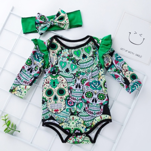 Halloween Long-sleeved Skull Print Childrens Clothing Infant Baby Clothes One-piece Clothing (Color:Green Size:73)
Halloween Long-sleeved Skull Print Childrens Clothing Infant Baby Clothes One-piece Clothing (Color:Green Size:73)