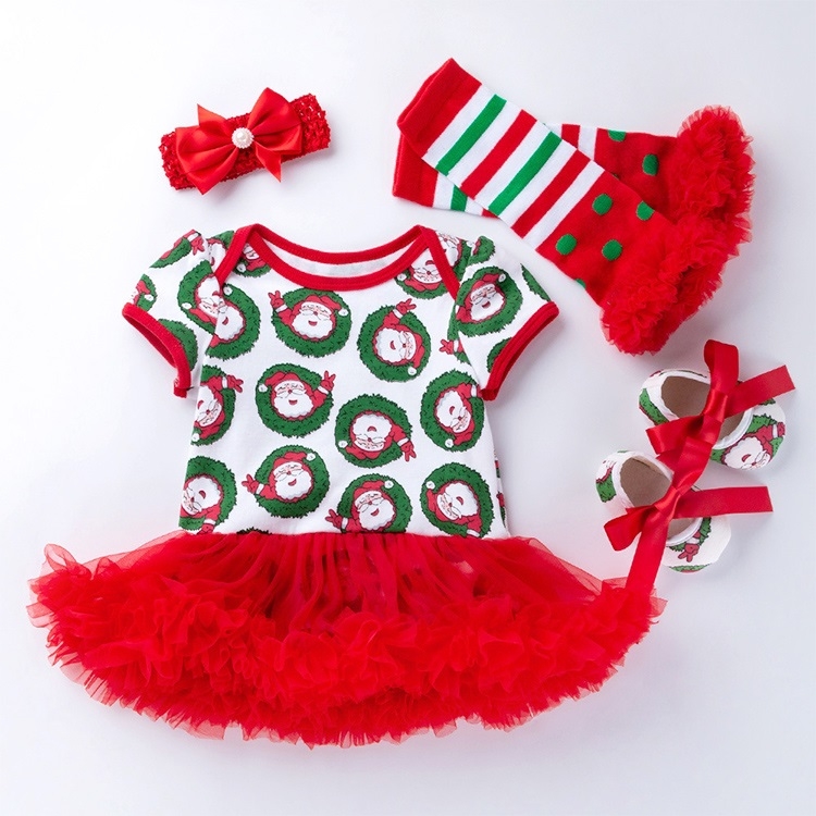 Four-piece Baby Short-sleeved Christmas Cartoon Print Dress (Color:Red Size:59)
Four-piece Baby Short-sleeved Christmas Cartoon Print Dress (Color:Red Size:59)