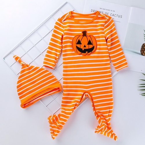 Halloween Baby Long-sleeved Striped Pumpkin Print One-piece Suit (Color:Yellow Size:66)
Halloween Baby Long-sleeved Striped Pumpkin Print One-piece Suit (Color:Yellow Size:66)