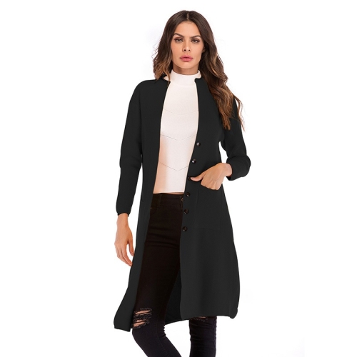 Solid Color Mid-length Shawl Coat Loose All-match Sweater (Color:Black Size:M)
Solid Color Mid-length Shawl Coat Loose All-match Sweater (Color:Black Size:M)