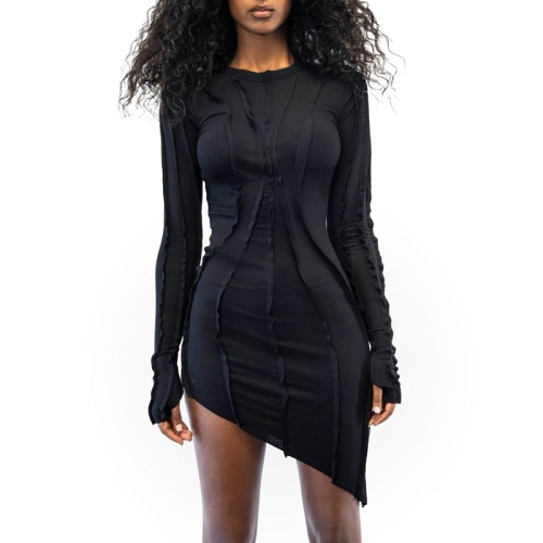 Round Neck Long-sleeved Sexy Slim Fit Hip-fit Fashion Dress (Color:Black Size:L)
Round Neck Long-sleeved Sexy Slim Fit Hip-fit Fashion Dress (Color:Black Size:L)