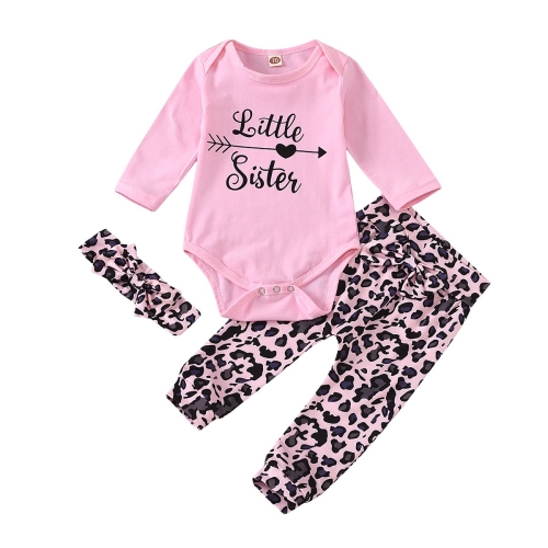 Long Sleeve Letter Printing + Leopard Print Trousers Children Three-piece Suit (Color:Pink Size:70)
Long Sleeve Letter Printing + Leopard Print Trousers Children Three-piece Suit (Color:Pink Size:70)