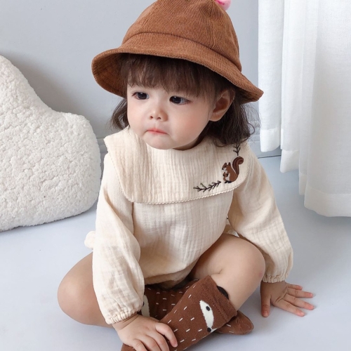 Autumn Baby Squirrel Embroidered Pattern Cotton Triangle Romper (Color:Beige Size:73cm)
Autumn Baby Squirrel Embroidered Pattern Cotton Triangle Romper (Color:Beige Size:73cm)