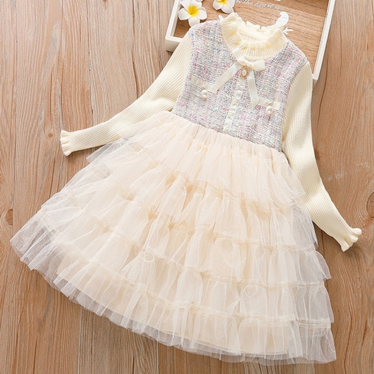 Autumn and Winter Baby Girls Layered Dress Veil Princess Dress (Color:Beige Size:110cm)
Autumn and Winter Baby Girls Layered Dress Veil Princess Dress (Color:Beige Size:110cm)