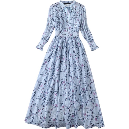 Spring Women Floral Chiffon Dress Stand Collar Single-breasted A-line Skirt 88620 (Color:Baby Blue Size:S)
Spring Women Floral Chiffon Dress Stand Collar Single-breasted A-line Skirt 88620 (Color:Baby Blue Size:S)