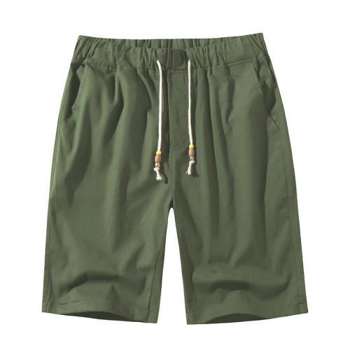 Summer Loose Casual Solid Color Shorts Cotton Drawstring Beach Shorts for Men (Color:Army Green Size:S)
Summer Loose Casual Solid Color Shorts Cotton Drawstring Beach Shorts for Men (Color:Army Green Size:S)