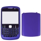 4 in 1 (Mirror + Keyboard + Frame + Battery Cover) for BlackBerry 8520, with Logo (Blue)