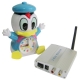 2.4G Wireless Hidden camera and receiver, built in microphone for audio monitoring,Max support 4 camera