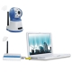 2.4GHz Digital Wireless Security Kit with 9 LED Night Vision Lamp, Support Monition Detection, Network Remote Monitoring function