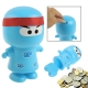 Cute Cartoon Ninja Coin Bank (Baby Blue)