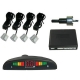 Car Parking Reversing Buzzer & LED Sensors 4 safe sensor (Silver Reversing radar probe)