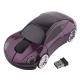 2.4GHz Wireless Car Style Optical Mouse with USB Mini Receiver, Plug and Play, Working Distance up to 10 Meters (Brown Purple)