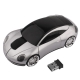 2.4GHz Wireless Car Style Optical Mouse with USB Mini Receiver, Plug and Play, Working Distance up to 10 Meters (Silver)