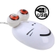 Frog Style 800DPI 3D Cartoon USB Optical Mouse (White)