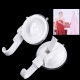 Suction Cups Hooks Lock for Car / Bathroom / Kitchen, 2 pcs in one packaging, the price is for 2 pcs (White)