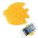 Fish Shape Silicone Anti-Slip Mat Super Sticky Pad for Phone / GPS / MP4 / MP3 (Yellow)