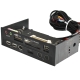 Multi Function Panel 5.25 inch Multi Flash Media Card Reader & Writer +USB HUB+1394 Port + Audio Port + SATA Port