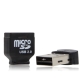 Mini Micro SD Card Reader (Black)