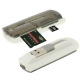 USB 2.0 Multi Card Reader, Support SD/MMC, MS, TF, M2 Card (Grey)