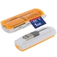 USB 2.0 Multi Card Reader, Support SD/MMC, MS, TF, M2 Card (Orange)