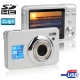 DC-K10, 5.0 Mega Pixels 3X Zoom Anti Shake Digital Camera with 2.7 inch TFT LCD Screen , Support SD Card, Max pixels: 15 Mega pixels (Interpolation) , Silver