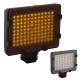 108 LED Video Light with Two Color Temperature Transparent Films (Tawny / White), XH-108