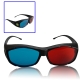 Re-useable Sport Style Plastic Frame Resin Lens Anaglyph Red & Blue 3D Glasses