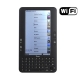 7.0 inch Linux 2.6.24 E-BOOK Reader with WIFI & Leather Case & Qwerty Keyboard, Support SD Card up to 16GB, Built-in NAND Flash: 2GB (CPU: Ingenic 4755, Arm9 400MHz)