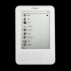 E680 White, 6.0 inch E-ink Screen E-BOOK Reader with 800 x 600 Resolution, MP3 / FM Radio Function, Support TF Card up to 8GB, Built-in 2G Memory